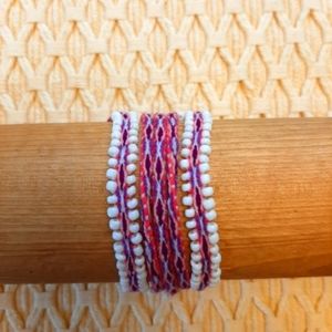 Handcrafted Watana Beaded Wrap Bracelet
